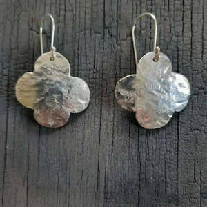 5th Anniversary Wood And Silverware: Emma Cunningham | Quatrefoil Earrings