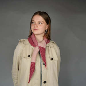 7th Anniversary Wool Copper And Desk Sets: Waitaha Neckerchief in Merino | Spring Pōhutukawa