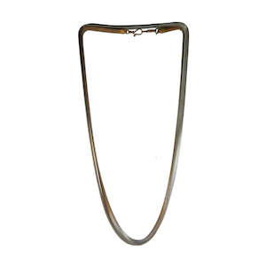 10th Anniversary Aluminium Tin And Jewellery: Thin Single Strand Fern Necklace | Antique Brass Verdigris