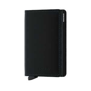 Secrid Matte Leather Slim Wallet | Black