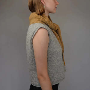 Taranaki Neckerchief in Camel Down | Kōwhai