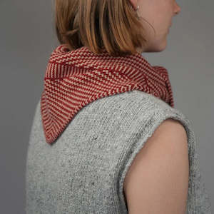 Taranaki Neckerchief in Camel Down | Pōhutukawa