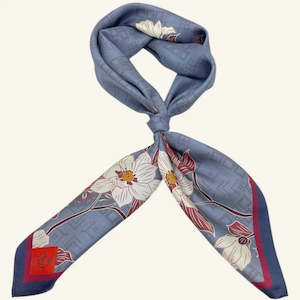 Erfurt Scarves: Silk Scarf | Elegance Silk | Colony Blue