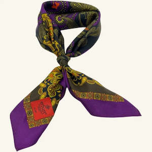 Erfurt Scarves: Silk Scarf | Baroque Silk | Brownie