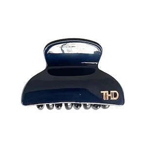 Hairflair: Acetate Small Hair Claw with Crystals | Deep Blue