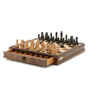 Games Puzzles: Dal Rossi Chess/Checkers Set with Drawers