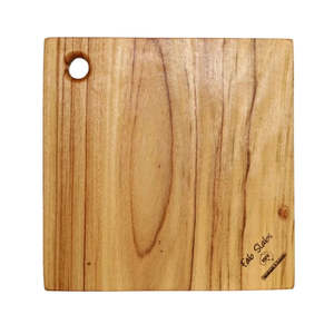 Chef: Square Wooden Cutting Board