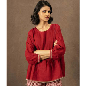 8th Anniversary Bronze And Linen Lace: Annie Blouse