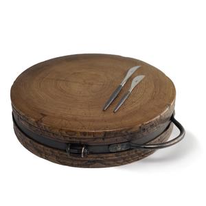 Elm Chopping Block with lron Band