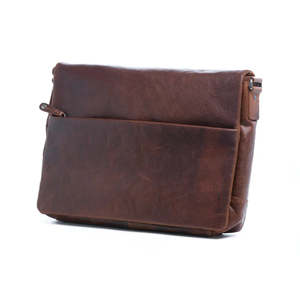 3rd Anniversary Leather And Crystal: Jonathan Leather Satchel | Brown