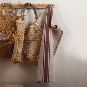 Himla Linens: Elin Kitchen Towel | Lingonberry | 2 pack