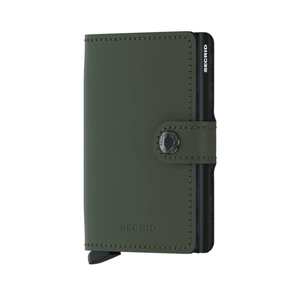 Secrid Matte Leather Mini Wallet | Green