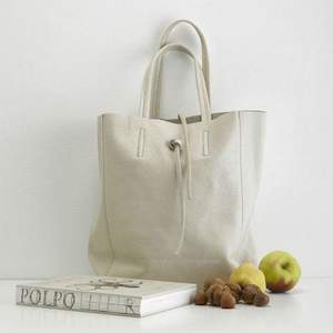 3rd Anniversary Leather And Crystal: Campo Tote Crema