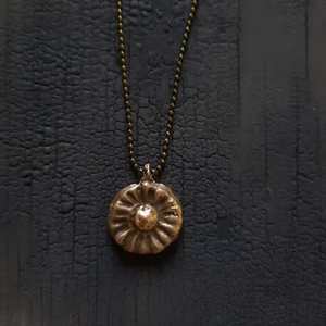 Bronze Sun Charm Necklace