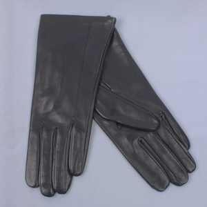 Italian Leather Silk Lined Gloves 2362 | Navy