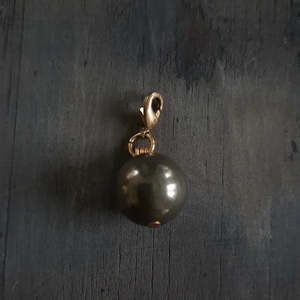 8th Anniversary Bronze And Linen Lace: Emma Cunningham | Pyrite Amulet Necklace