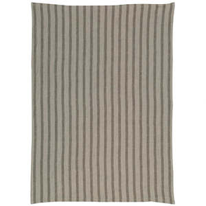 Linen Tea Towel | Butter Brown Stripes