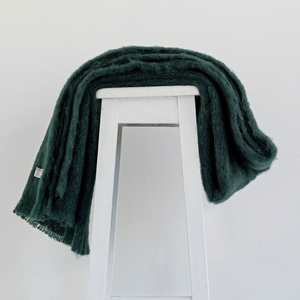 New Zealand Made Throws Blankets: Mohair Throw | Bottle