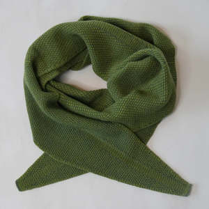 Knit Shepherd: Taranaki Scarf in Merino | Totara Green