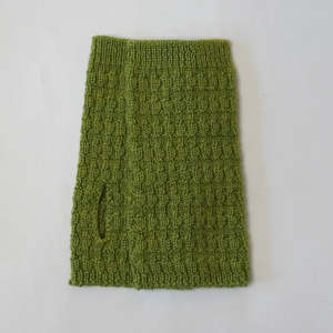 Cascade Wrist Warmers in Merino | Totara Green