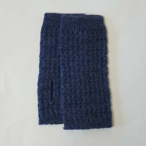 Cascade Wrist Warmers in Merino | Tūrutu Blue