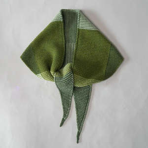 Knit Shepherd: Waitaha Neckerchief in Merino | Totara Green