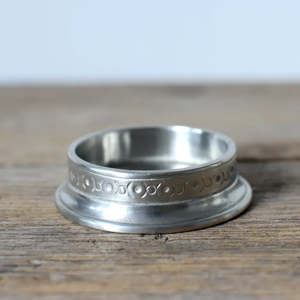 Cosi Tabellini Pewter 1: Italian Pewter Candle Coaster | Small
