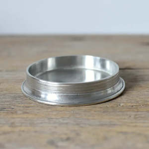 Cosi Tabellini Pewter 1: Italian Pewter Candle Coaster | Medium