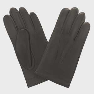 3rd Anniversary Leather And Crystal: Men's Leather Gloves – Cashmere Lined | Choc