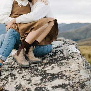 Lamington Socks: Women's Merino Crew Socks | Fig