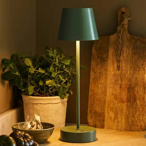 Interiors Duplicate: Winstone Rechargeable Table Lamp | Aluminium Thistle Green