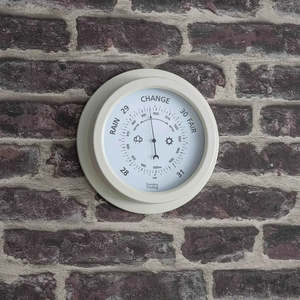 Tenby Thermometer | Steel Lily White