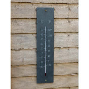 Interiors Duplicate: Classic Thermometer | Slate Natural