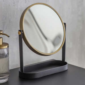 Interiors Duplicate: Adelphi Vanity Mirror | Steel Black