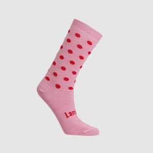 Women's Merino Crew Socks | Cherry