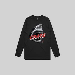 Vintage Inspired: CRATE WHITE SHARK LONG SLEEVE TEE