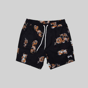 Dragon Script: MEN’S DRAGON GANG SWIM SHORTS