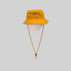 Shaka Nana: Unisex Scripted Bucket Hat Yellow