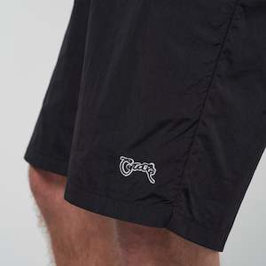 Athletic Streetwear: Scripted Stamp Swim Shorts