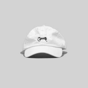 Dad Caps: Scripted Cap-Wht