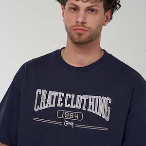 Ss23 Collection: Men's Outline Varsity Box Fit T-Shirt