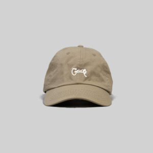Unisex Scripted Cap-Tan/Wht