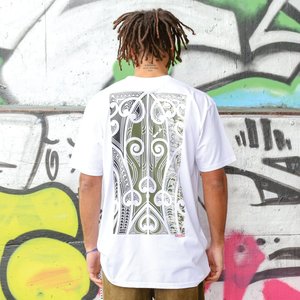 Colour Wha Collection Maori Streetwear By Cravass Nzb: Cravass Clolour-Wha - White Camo