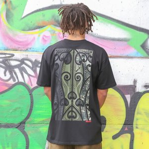 Colour Wha Collection Maori Streetwear By Cravass Nzb: Cravass Colour-Wha – Black Camo Tshirt