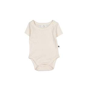 Baby Clothing: Pointelle Short Sleeve  Body Suit - Natural