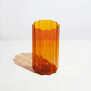 Fazeek: Wave Vase - Amber