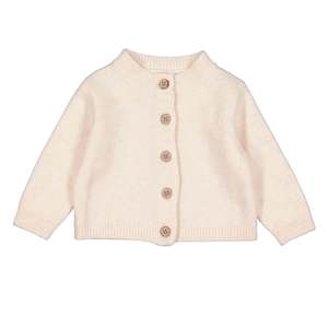 Baby Clothing: Oakley Cardigan - Ivory Blush