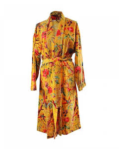 Mothers Day 1: Paradise Gold Velvet Kimono
