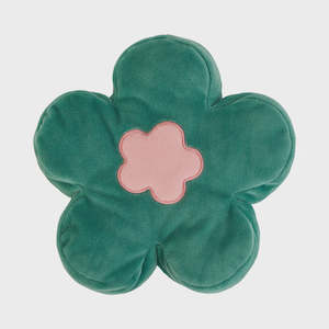 Flower Heatable Pillow - Green
