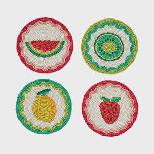 Beaded Coasters - Tropicana - 4pc